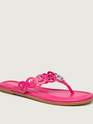 Michael Kors Skórzane japonki Janie fuksja