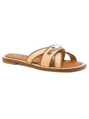 Zdjęcie produktu Michael Kors Skórzane klapki TIFFANIE brązowy