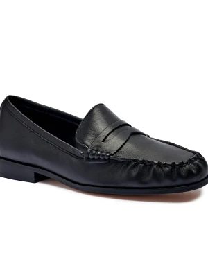 Michael Kors Skórzane mokasyny Carlson czarny