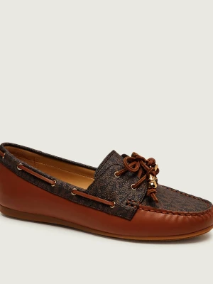 Michael Kors Skórzane mokasyny Fallon brązowy
