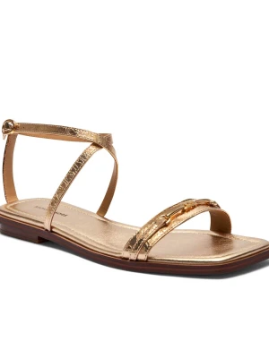 Michael Kors Skórzane sandały LENA złoty