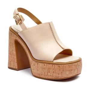 Zdjęcie produktu Michael Kors Skórzane sandały na słupku LEIA