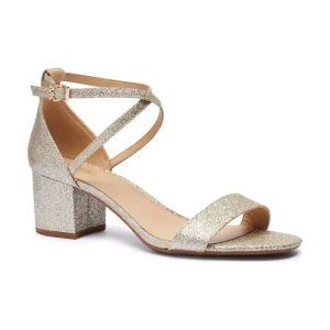 Michael Kors Skórzane sandały na słupku SERENA