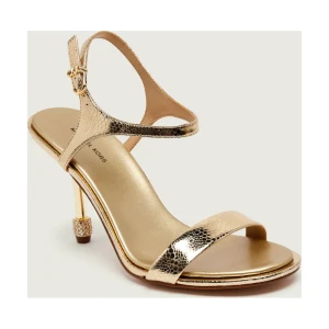 Michael Kors Skórzane sandały na szpilce IVY