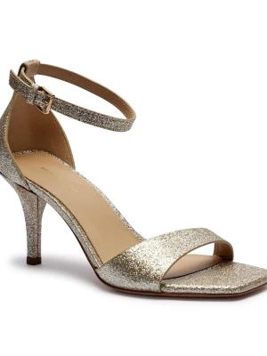 Michael Kors Skórzane sandały na szpilce JAIDA