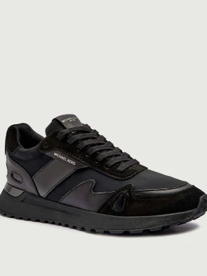 Michael Kors Skórzane sneakersy MILES czarny