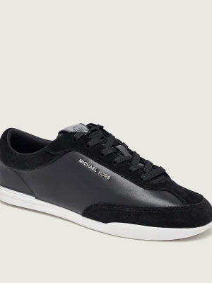 Michael Kors Skórzane sneakersy NOLAN | zamsz czarny