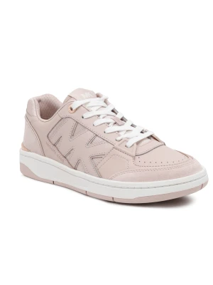 Michael Kors Skórzane sneakersy Rebel pudrowy róż