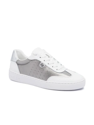 Michael Kors Skórzane sneakersy SCOTTY srebrny
