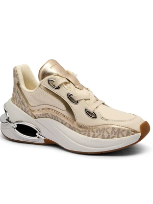 Michael Kors Skórzane sneakersy Toni kremowy