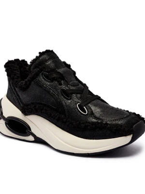 Michael Kors Skórzane sneakersy TONI | shearling