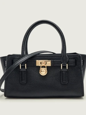 Michael Kors Skórzany kuferek Hamilton Moderne czarny