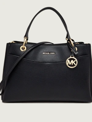 Michael Kors Skórzany kuferek May czarny