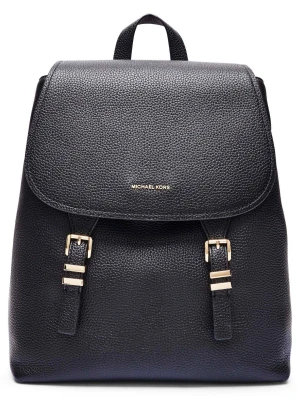 Michael Kors Skórzany plecak Quinn czarny