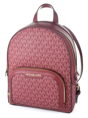 Michael Kors Skórzany plecak w kolorze bordowym - 25 x 30 x 15 cm rozmiar: onesize