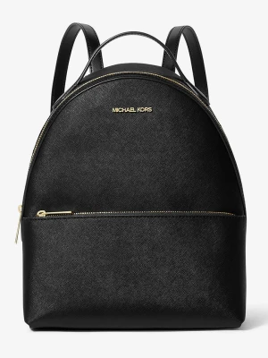 Michael Kors Skórzany plecak w kolorze czarnym - 24 x 30 x 13 cm rozmiar: onesize