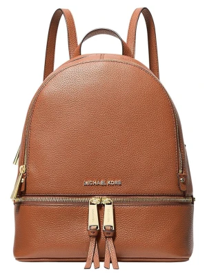 Michael Kors Skórzany plecak w kolorze karmelowym - 26 x 32 x 13 cm rozmiar: onesize