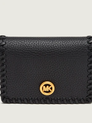 Michael Kors Skórzany portfel Pop Charm czarny