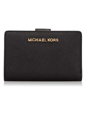 Michael Kors Skórzany portfel w kolorze czarnym - 13 x 7,5 x 2,5 cm rozmiar: onesize