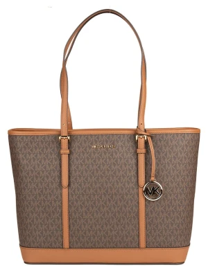 Michael Kors Skórzany shopper bag w kolorze brązowym - 43 x 29 x 15 cm rozmiar: onesize