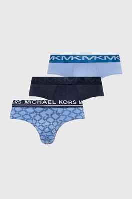 Michael Kors slipy 3-pack męskie kolor niebieski