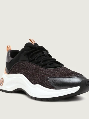 Michael Kors Sneakersy DARA | z dodatkiem skóry czarny