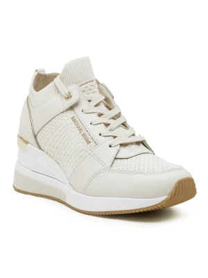 Michael Kors Sneakersy Georgie | z dodatkiem skóry kremowy