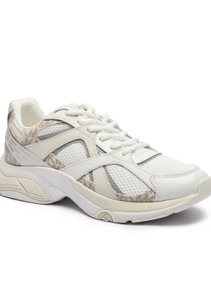 Michael Kors Sneakersy LEO | z dodatkiem skóry biały