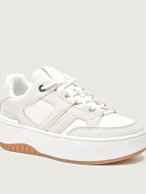 Michael Kors Sneakersy RYDER | z dodatkiem skóry biały