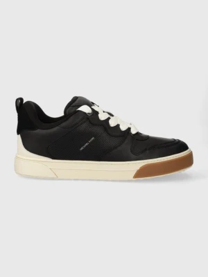 Michael Kors sneakersy skórzane Barett kolor czarny 42F3BRFS2L
