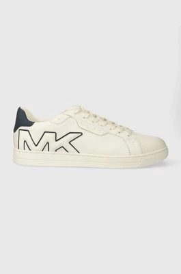 Michael Kors sneakersy skórzane Keating kolor beżowy 42R4KEFS6L