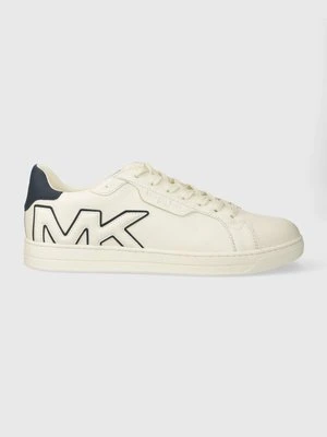 Michael Kors sneakersy skórzane Keating kolor beżowy 42R4KEFS6L