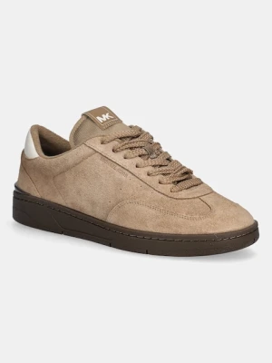 Michael Kors sneakersy zamszowe Wilton Lace Up męskie kolor beżowy 42R6WLFS1S.297