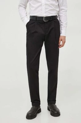 Michael Kors spodnie męskie kolor czarny proste