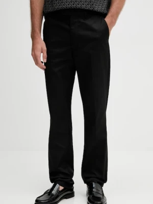 Michael Kors spodnie męskie kolor czarny w fasonie chinos CT53054HVS