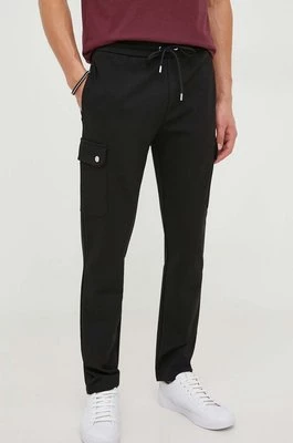 Michael Kors spodnie z domieszką wełny kolor czarny proste