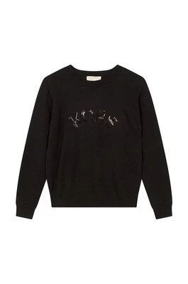 Michael Kors sweter dziecięcy kolor czarny lekki