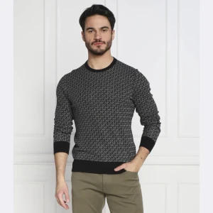 Michael Kors Sweter MICRO SIGNATURE | Slim Fit