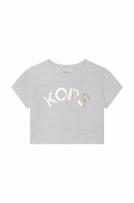 Michael Kors t-shirt bawełniany dziecięcy kolor szary