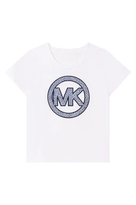 Michael Kors t-shirt bawełniany dziecięcy R15117.114.150 kolor granatowy
