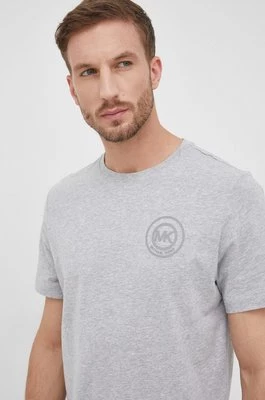 Michael Kors t-shirt bawełniany kolor szary gładki 6BR6C11011