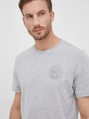 Michael Kors t-shirt bawełniany kolor szary gładki 6BR6C11011