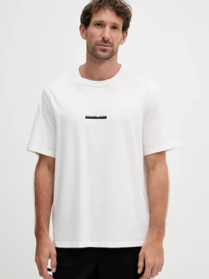 Michael Kors t-shirt bawełniany męski kolor biały z nadrukiem CT552LLFV4