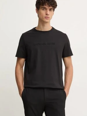 Michael Kors t-shirt bawełniany męski kolor czarny z aplikacją CF4529H1V2