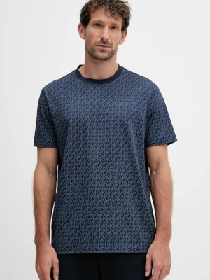 Michael Kors t-shirt bawełniany męski kolor granatowy wzorzysty CS5529A5KS