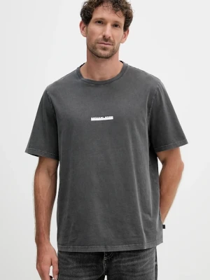Michael Kors t-shirt bawełniany męski kolor szary z nadrukiem CT552LLFV4
