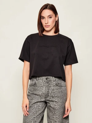 Michael Kors T-shirt | Cropped Fit czarny