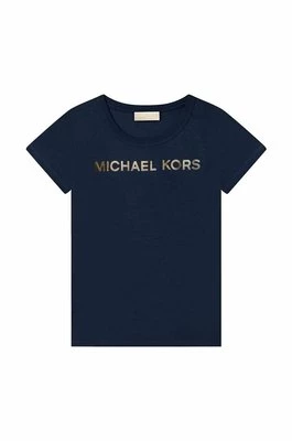 Michael Kors t-shirt dziecięcy kolor granatowy