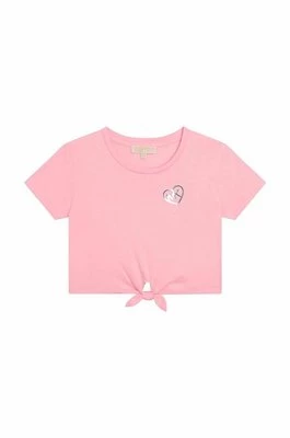 Michael Kors t-shirt dziecięcy kolor różowy