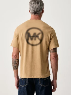 Michael Kors T-shirt męski bawełniany brązowy